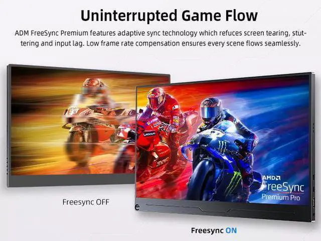 Alt view image 5 of 7 - UPERFECT True 4K Portable Monitor, 15.6" UHD IPS 3840x2160, 600 Nits Brightness, 100% AdobeRGB, USB-C, HDMI, OTG, HDR, FreeSync, Dual Speakers, Arch Metal Frame, Smart Case Included
