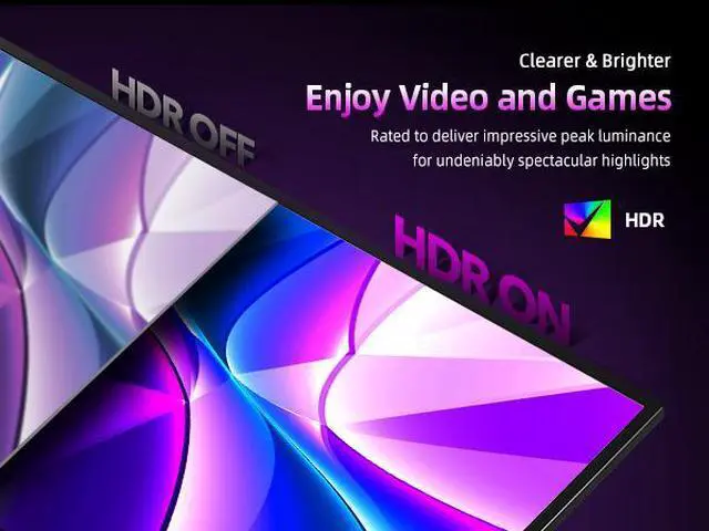 Alt view image 3 of 7 - UPERFECT Portable Monitor 4K, 17.3'' UHD FreeSync 100% Adobe RGB 500 Nits Brightness HDR IPS 2 Speakers Eye Care Game Display Type-C HDMI for Xbox PS4 Switch Laptop PC Phone Mac, VESA & Smart Case