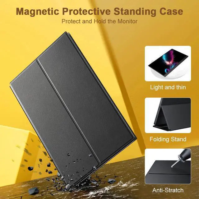 Alt view image 7 of 7 - Portable Monitor Touch Screen, Built-in 10500mAh Rechargeable Battery, UPERFECT 15.6 FHD HDR 1080P Portable Laptop Monitor for Laptop Mackbook PC Phone Xbox Switch PS4 PS5