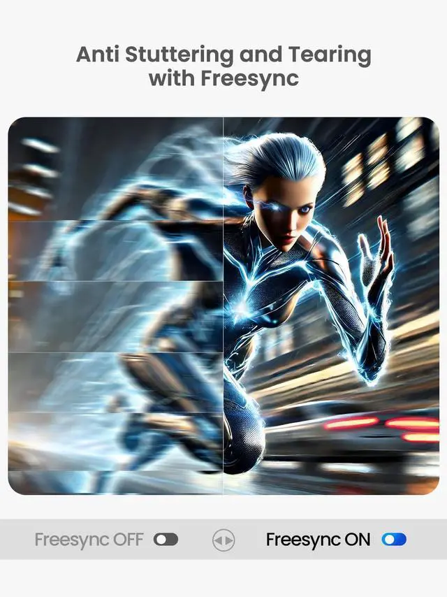 Alt view image 4 of 7 - UPERFECT 18.5" 120Hz Touchscreen Portable Monitor 1080P For Xbox PS Gaming  Monitor 120Hz w/180° Adjustable Stand &VESA