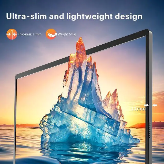 Alt view image 5 of 7 - UPERFECT Portable Monitor 2K 144Hz 16.1" Gaming Monitor for Laptop 2560x1440P QHD FreeSync HDR Ultra Slim External Second Screen for PC Phone Game Console