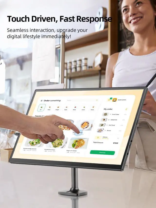 Alt view image 7 of 7 - UPERFECT 18.5" 1080P Touchscreen Portable Monitor - 120Hz 1ms, FreeSync HDR, 400Nits IPS - 100% sRGB, VESA & Smart Case - Second Screen for Laptop/Switch/PS5/Xbox