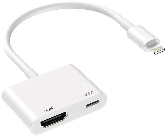 Main image of UPERFECT Lightning to HDMI Adapter [Driver-Free] for iPhone 15/14/13/12/11/X/8/7, iPad, iPod - 1080P Plug & Play Sync Screen to TV/Monitor/Projector - Aluminum Portable Digital AV Converter