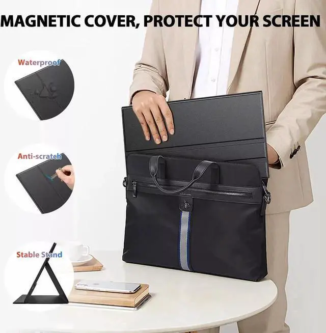 Alt view image 7 of 7 - UPERFECT 18.5" 120Hz Touchscreen Portable Monitor 1080P 120Hz Gaming Monitor 1ms FreeSync Ultra Slim HDMI USB C w/VESA