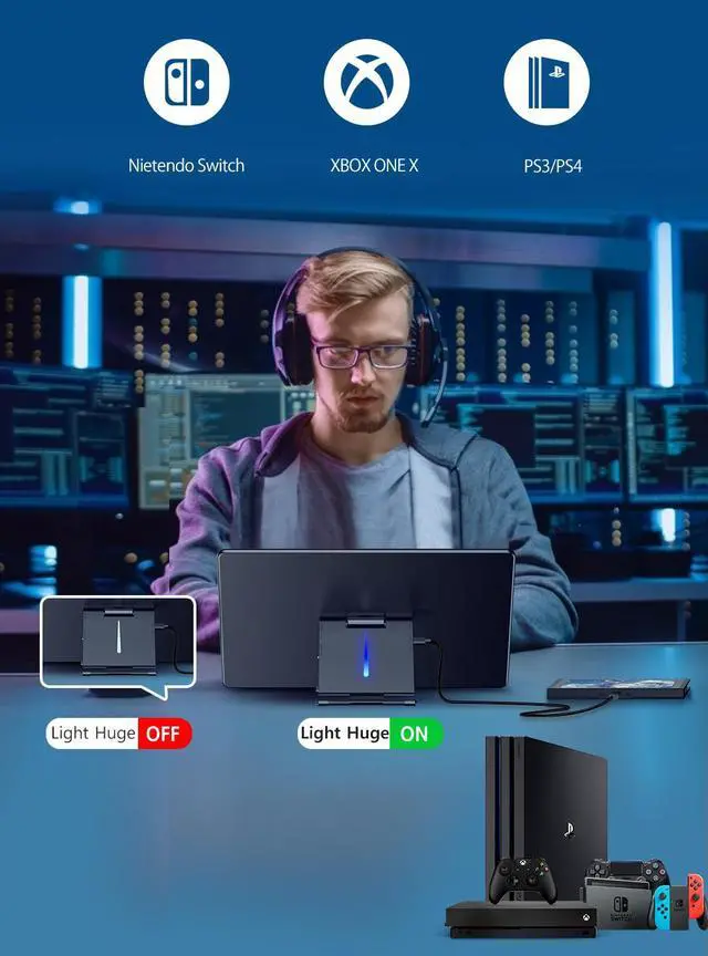 Alt view image 3 of 7 - UPERFECT  15.6" Touchscreen Gaming Monitor with Built-in Stand, 1080P FHD IPS Display, USB-C, HDMI, & 10-Point Capacitive Touch for Laptop, MacBook, Phone, PS4/5, Switch, Xbox