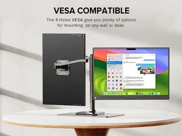 Alt view image 6 of 7 - UPERFECT Portable Monitor 16" 2K 2560x1600 Gaming Monitor 100%sRGB USB C HDMI for PS Xbox