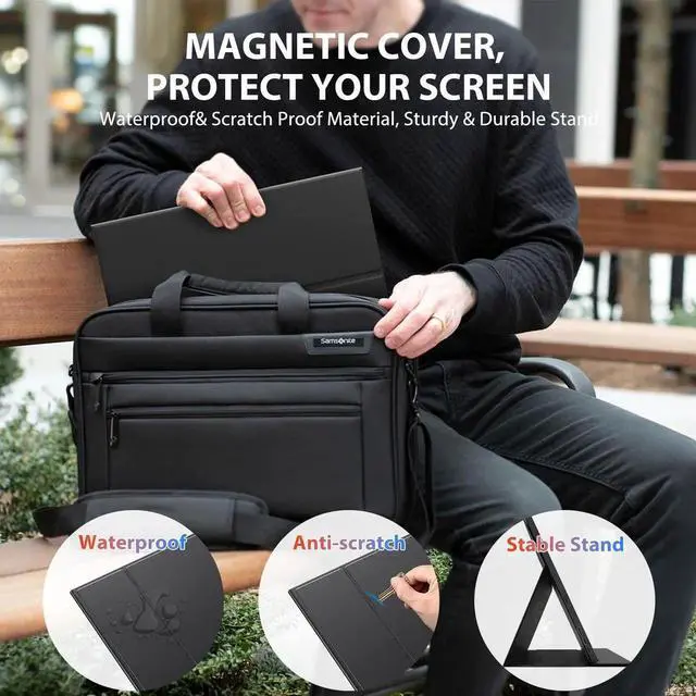 Alt view image 7 of 7 - UPERFECT 1080P FHD Mini Monitor Touchscreen IPS HDR Display External Second Monitor with Type-C & HDMI for Laptops, Tablets, Consoles