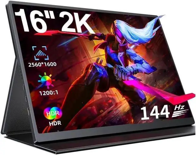 Main image of UPERFECT 16" Portable Monitor 2K 144HZ HDR FreeSync Portable Gaming Monitor For Laptop, PS5, Xbox, Switch