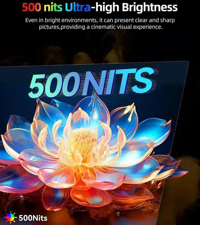 Alt view image 4 of 7 - UPERFECT 16" OLED Portable Monitor - 3K 2880x1800, 120Hz, 0.1ms, 500 Nits, 100% DCI-P3, 100000:1 Contrast, Ultra-Slim Design for Laptops, Mini PCs, Phones, Game Consoles