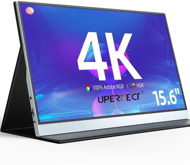 Main image of Uperfect Portable Monitor 4K 15.6 inch, 400 cd/m² High Brightness 100% sRGB Color Gamut IPS HDR FreeSync Laptop Display, USB C Monitor W/ Speaker VESA