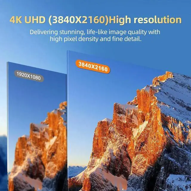 Alt view image 2 of 6 - UPERFECT 15.6" 4K Portable Monitor 3840*2160 4K Portable Display Gaming Monitor USB C HDMI