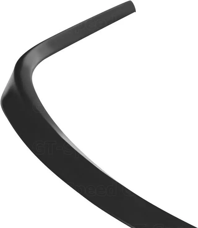 Alt view image 5 of 6 - GT-Speed OE Style PU Front Bumper Lip for 1994-1998 Ford Mustang Base GT - Single Pack, Unpaint Black, Come with Hardware