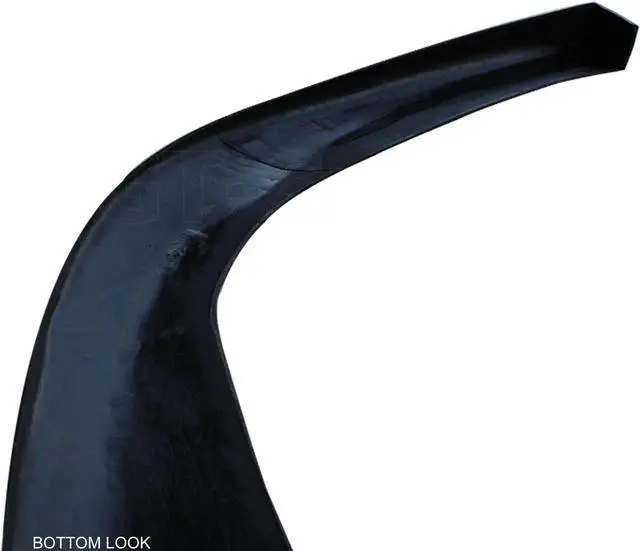 Alt view image 7 of 7 - GT-Speed Universal CS Style (Non-Vehicle Specific) 67"L x 24"D PU Front Bumper Lip - Single Pack, Unpaint Black, Come with Hardware