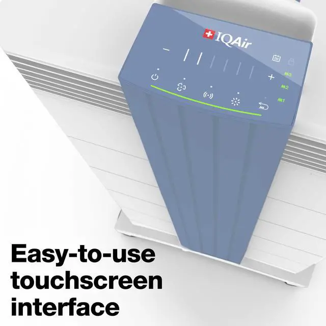 Alt view image 4 of 7 - IQAir GC MultiGas XE Air Purifier  Smart MultiGas Filtration for Rooms up to 1125 sq ft - Chemicals, Odors, VOCs, and Particles, Swiss Made, WiFi Enabled