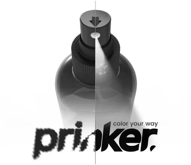 Alt view image 5 of 5 - Prinker M Black Ink Refill, Skin-Safe Black Cosmetic Ink & Primer Spray, Water-Resistant and Soap-Washable, Skin-Safe, Festivals Parties Sport Events, Compatible with Prinker M