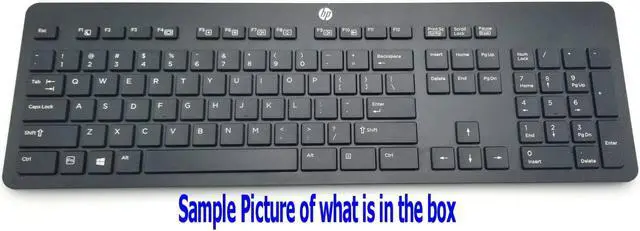 Alt view image 4 of 6 - NEW OEM HP SLIM WIRELESS BLACK KEYBOARD AND MOUSE COMBO W/BATTERIES