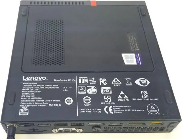 Alt view image 5 of 6 - LENOVO THINKCENTRE M710Q 8GB RAM 256GB NVMe I5-6500T MICRO WIN10PRO MINI