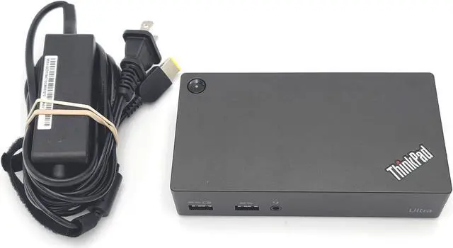 Alt view image 2 of 7 - LENOVO THINKPAD USB 3.0 ULTRA DOCK DK1523 03X7131 40A8 DOCKING STATION W/EXTRAS