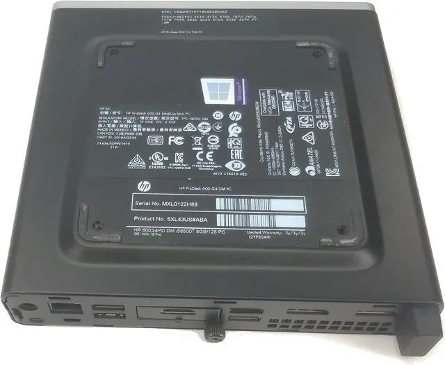Alt view image 6 of 6 - HP PRODESK 600 G4 MINI PC i5-8500T 16GB RAM 512GB NVME WIN 11 PRO WIFI BT HDMI PORT