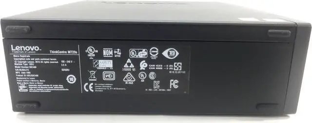 Alt view image 5 of 5 - LENOVO THINKCENTER M720s i3-8100 3.6GHZ 8GB RAM 480GB SSD WIN 10P EXTRAS
