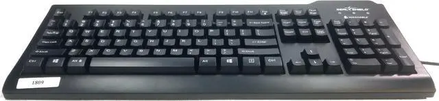 Alt view image 2 of 5 - Seal Shield Silver Seal Keyboard Long Cable - Cable Connectivity - USB Interface - 104 Key - English (US) - QWERTY Layout - Computer - Membrane Keyswitch - Black
