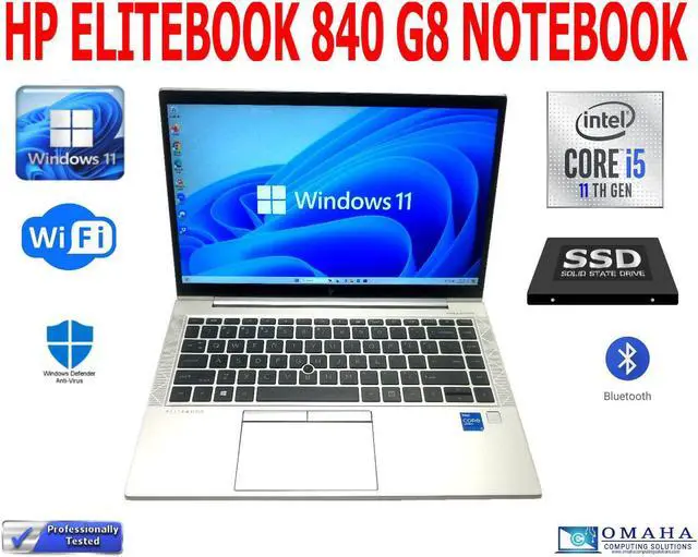 Main image of HP ELITEBOOK 840 G8 NOTEBOOK 14"  i5-1145G7 2.60GHz 16GB RAM 512GB SSD WIFI/BT WIN11 PRO EXTRAS