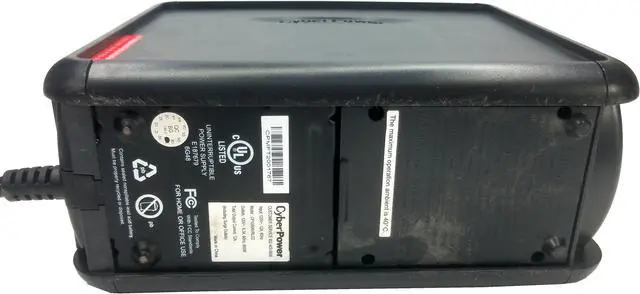 Alt view image 6 of 6 - CYBERPOWER® UNINTERRUPTIBLE 600-WATT 9-OUTLET POWER SUPPLY, CP1000AVRLCD