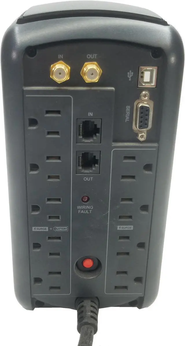 Alt view image 4 of 6 - CYBERPOWER® UNINTERRUPTIBLE 600-WATT 9-OUTLET POWER SUPPLY, CP1000AVRLCD
