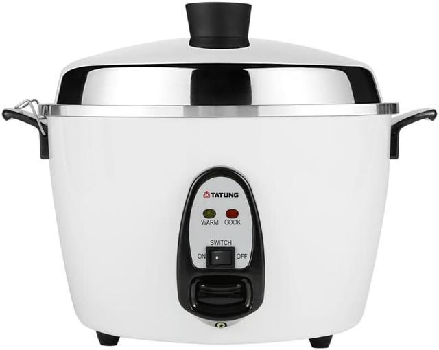 NeweggBusiness - TATUNG TAC-06KN(UL) Silver 6 Cup Stainless Steel  Multi-Functional Rice Cooker and Steamer