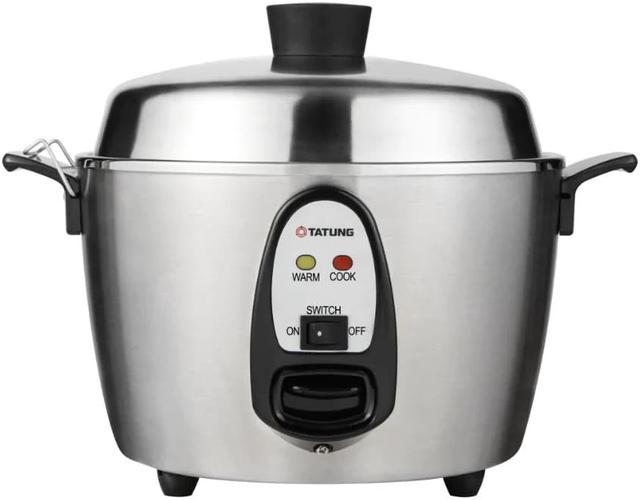 TATUNG 6-Cup Rice Cooker Stainless Steel Multi-Functional TAC-06KN (UL),  2.4L 