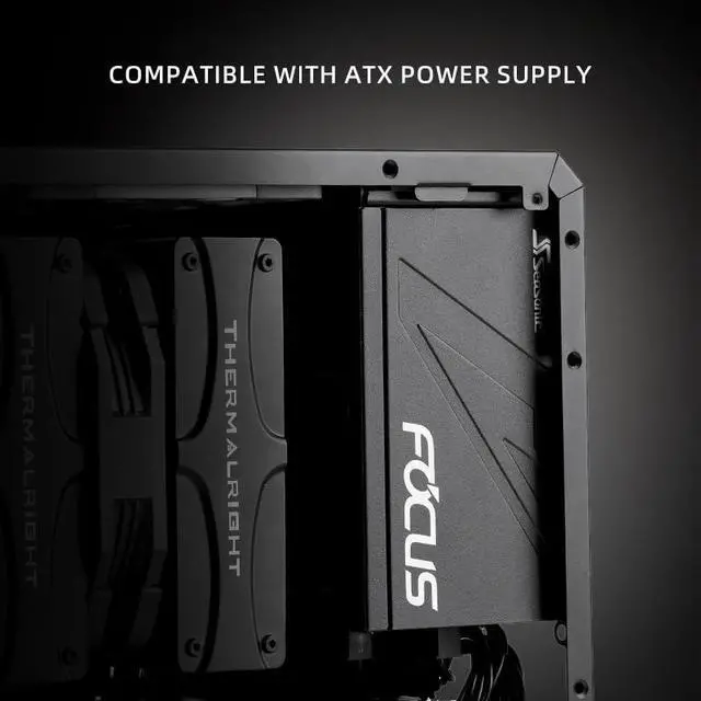 Alt view image 4 of 6 - Mechanic Master Cool Cube Series C25Plus Mini-ITX Case/Alumium/Steel/GPU Length Within 269mm, ATX14cm/SFX/L PSU Computer Case