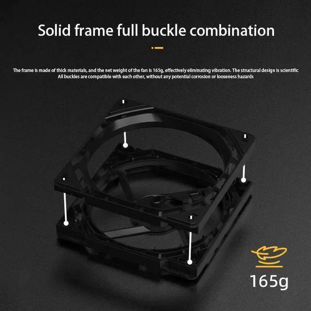 Alt view image 4 of 7 - Mechanic Master KaKaLock Magic Cableless Series KL120 - Kaka 120mm Fan Cableless PWM aRGB Fan  3 Packs White
