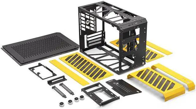 Alt view image 4 of 7 - Mechanical Master C+Max Desktop Compact with Handle - MATX case,specially designed for longer GPUs, supporting 240 AIO and ATX14cm/SFX PSU, Multi-Function Bracket (HDD/Fan)  (Moonlight Silver)