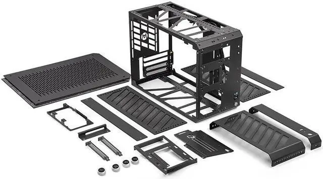 Alt view image 3 of 7 - Mechanical Master C+Max Desktop Compact with Handle - MATX case,specially designed for longer GPUs, supporting 240 AIO and ATX14cm/SFX PSU, Multi-Function Bracket (HDD/Fan)  (Elegant Black)