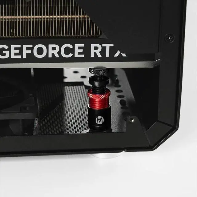 Main image of Mechanic Master S25 Graphics Card Brace GPU Support Bracket, Full Aluminum Holder Provides Strong Support and Stand for Universal VGA Card White