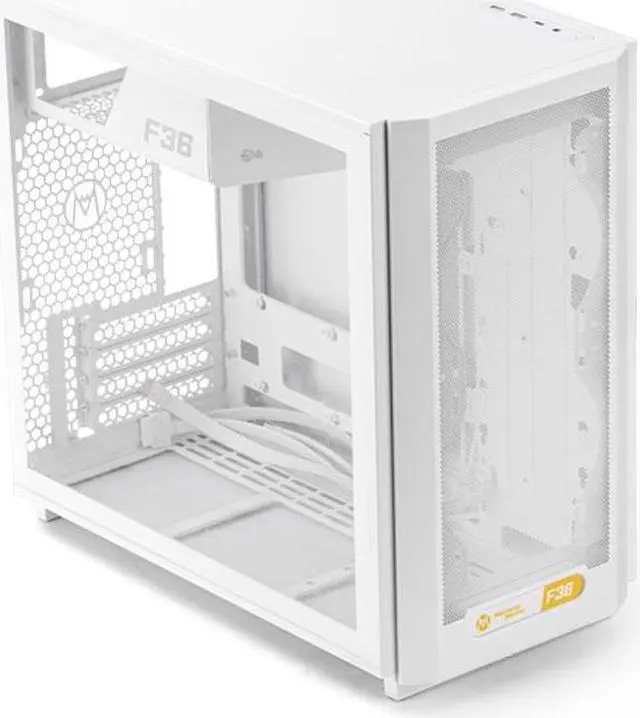 Main image of Mechanic Master Flyer series F36 MATX case support BTF back plug motherboard 280 water-cooled 165MM air-cooled white