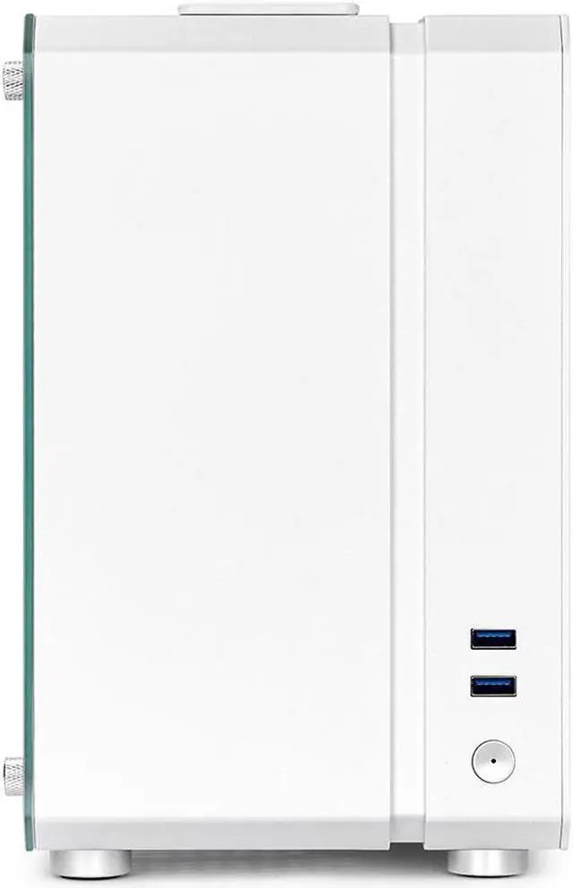 Alt view image 3 of 7 - Mechanic Master Cool Cube Series C24 Mini-ITX Case/Alumium/Steel/GPU Length Within 245mm, SFX/L PSU Computer Case (Polar White Classic Version)