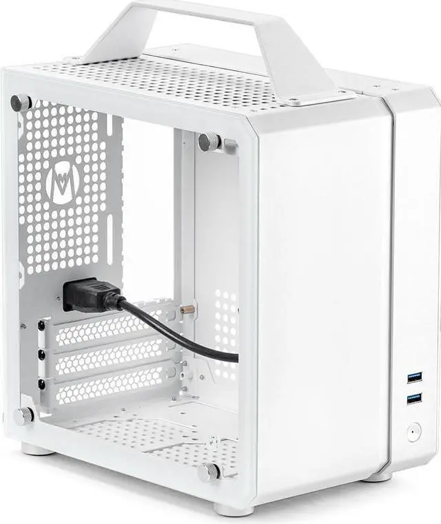 Main image of Mechanic Master Cool Cube Series C24 Mini-ITX Case/Alumium/Steel/GPU Length Within 245mm, SFX/L PSU Computer Case (Polar White Classic Version)