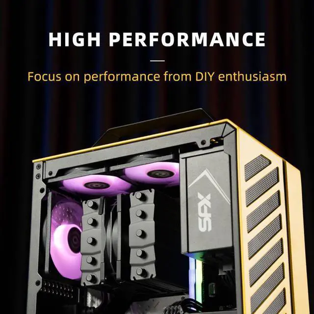 Alt view image 4 of 6 - Mechanic Master 9025 90mm Fan ARGB PWM temperature controlled speed regulation 4pin-3pin series Silent Computer Cooling PC Case Fan  White 2 Packs