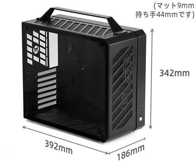 Alt view image 7 of 7 - Mechanic Master C34Plus Portable Desktop ATX Case with Aluminum Handle - 5-Slot Mode Switchable, MATX Motherboard Support, 240mm AIO Compatibility (RAM Height 44mm), Fits Extra-Long GPUs