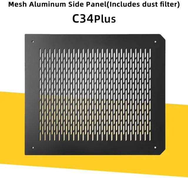 Main image of Mechanic Master Mesh Aluminum Side Panel-Includes dust filter (Replace Glass) for C34Plus