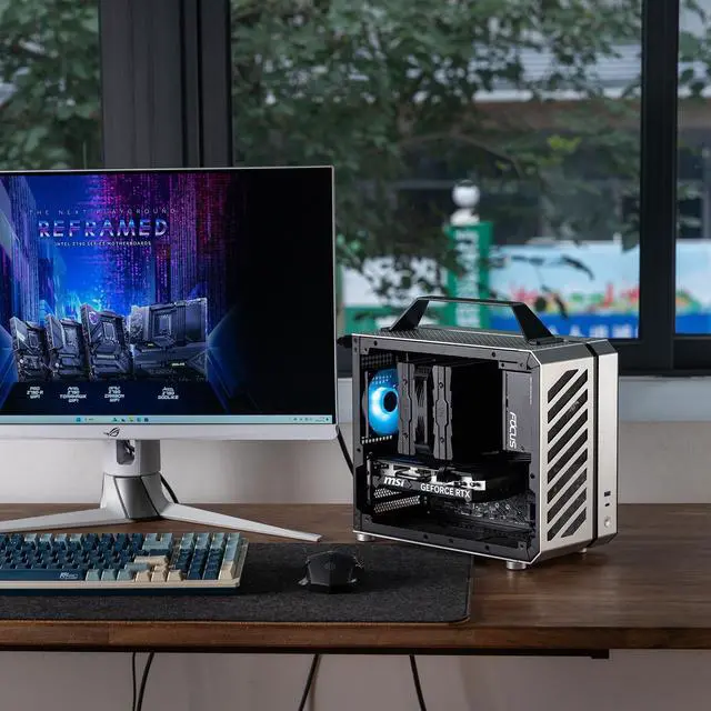 Alt view image 7 of 7 - Mechanic Master C26 Soundwave 13.3L Portable MATX Mini PC Case | Aluminum Chassis with Carry Handle, Supports SFX PSU, 310mm GPU, 135mm Tower Air Cooler, Compact Travel Deskt