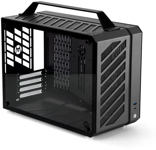 Main image of Mechanic Master C+Max Compact MATX PC Case Aluminum Shell SPCC Frame Support 385mm GPU 240mm AIO ATX 14cm PSU Gaming Chassis