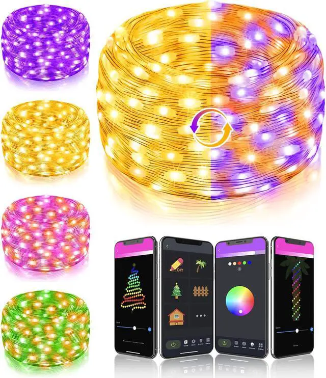 Main image of Dreamcolor Smart String Lights Music RGBW Party Hallow Christmas Tree Garland Decoration Outdoor 10 m