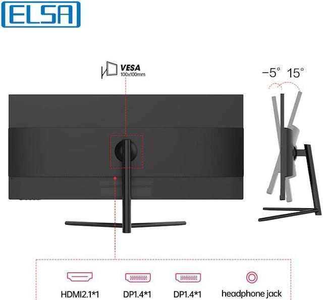 Elsa – Écran Large De 34 Pouces 21:9 Wqhd 120hz Pour Console De Jeu, Non  Pliable, Avec Affichage Led, Moniteur Dp/3440x1440 - Moniteurs Lcd -  AliExpress