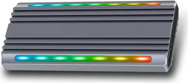 Alt view image 4 of 7 - Gioneda RGB Portable Solid State Disk - External 512GB High-Speed Data Transfer Up to 1000MB/s USB 3.1 Type C SSD Drive