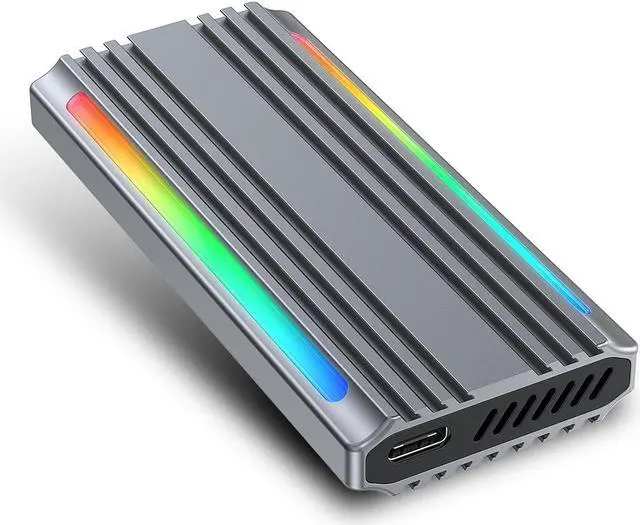 Alt view image 5 of 7 - Gioneda RGB Portable Solid State Disk - External 512GB High-Speed Data Transfer Up to 1000MB/s USB 3.1 Type C SSD Drive