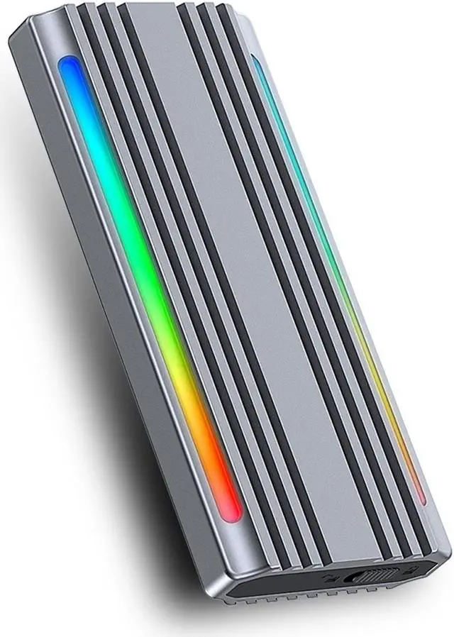 Alt view image 7 of 7 - Gioneda RGB Portable Solid State Disk - External 512GB High-Speed Data Transfer Up to 1000MB/s USB 3.1 Type C SSD Drive