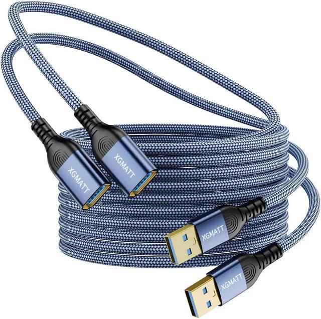 XGMATT Extension Cable 3.0 Extension Cable USB Type A Male to Female 5Gbps Data Sync Compatible with Printer, Scanner, Keyboard, Oculus Rift,PS VR,Card Chargers & Cables - Newegg.com