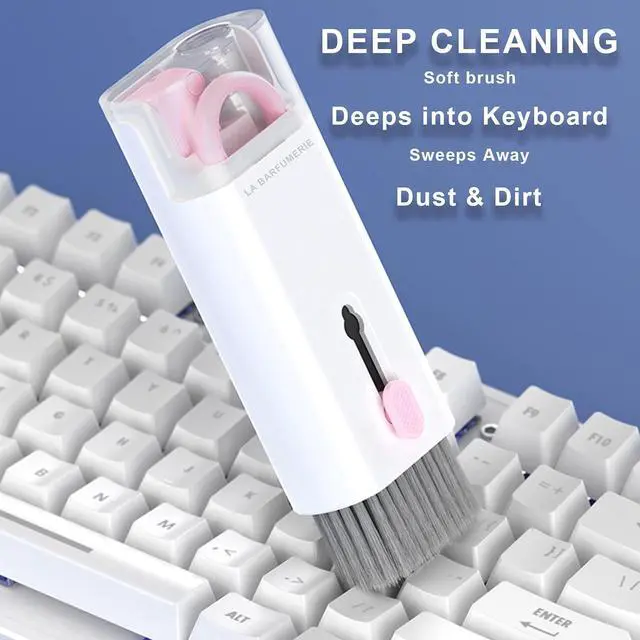 Alt view image 2 of 6 - Electronics Cleaner Kit. Keyboard Brush, Airpod Cleaning Tool, Phone Screen Cleaner. for Computers, MacBooks, Laptops, Airpods Pro, Headphones.Dark Green